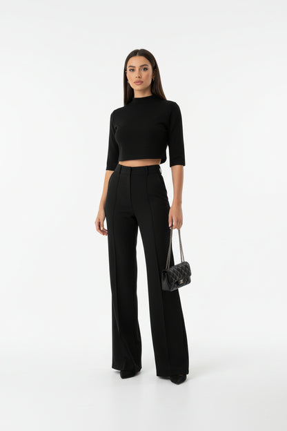 Sofía | Conjunto Top corto y Pantalón ancho